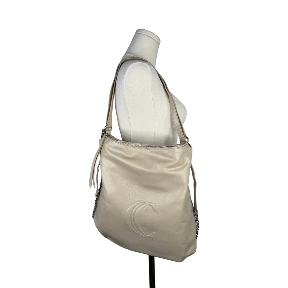 Unknown beige faux